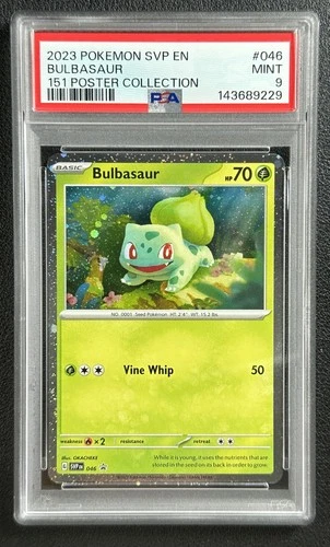 BULBASAUR PSA 9 2023 POKEMON SVP EN #046 151 POSTER COL 9229