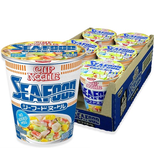 Nissin, Cup Noodles Soup, Seafood Flavor, 2.68 oz (case of 6) - Picture 1 of 7