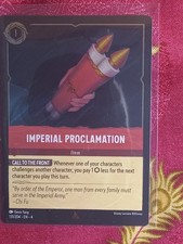 FOIL Imperial Proclamation 131/204 Ursula's Return Lorcana TCG Card item