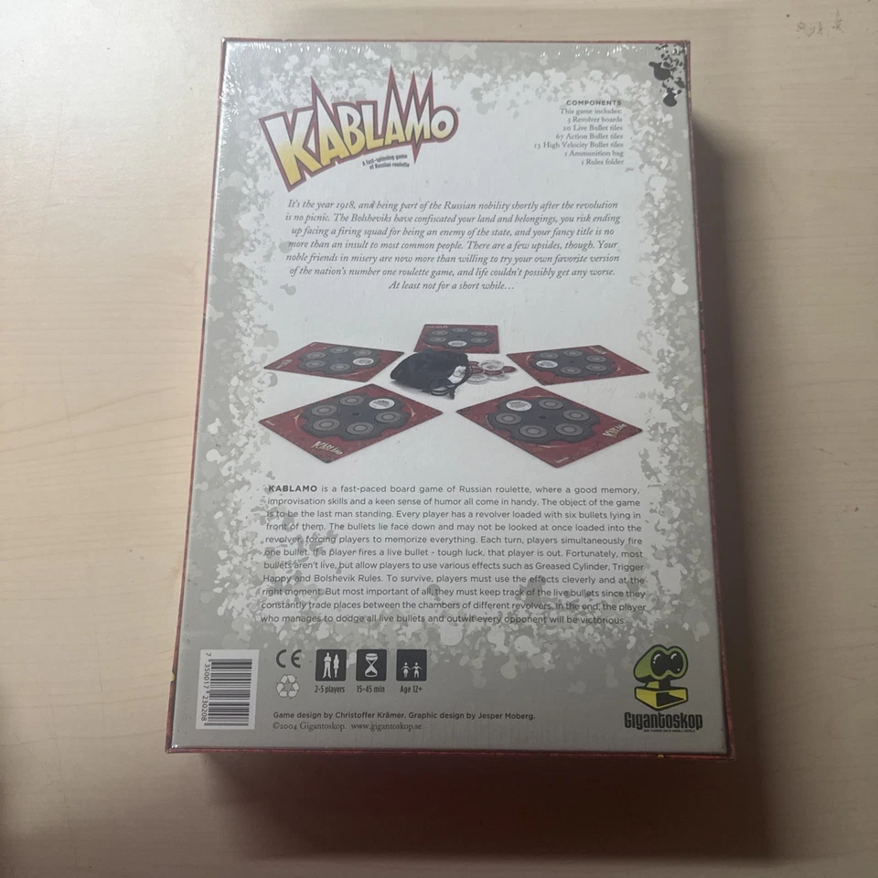 Gigantoskop Kablamo Brettspiel Bluffen Taktieren 2-5 Spieler ab 12 Englisch - Bild 2 von 2