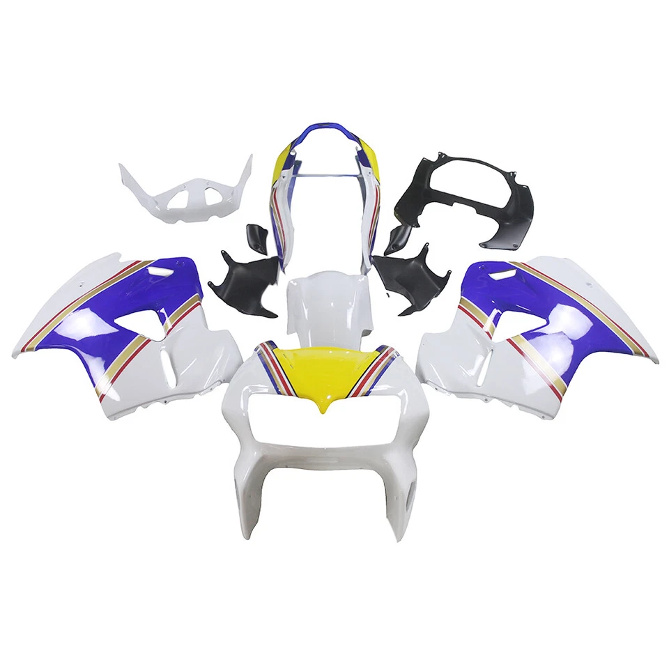 Blue Yellow Fairings for 1998 99 200 20001 VFR800 Honda Interceptor 800 Bodywork — 第 2/4 张图片