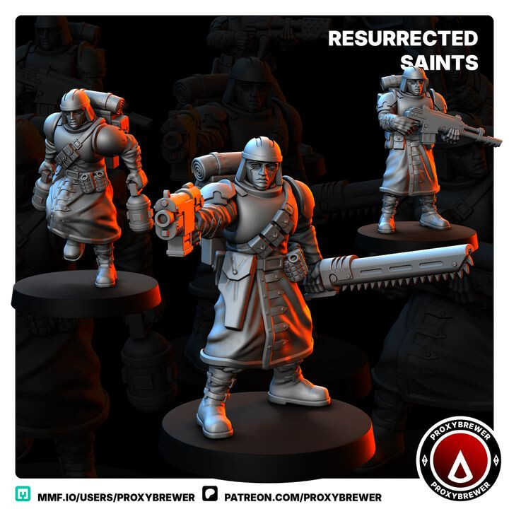 Resurrected Saints 28mm Guard Giannizzeri Sci-Fi foto 2