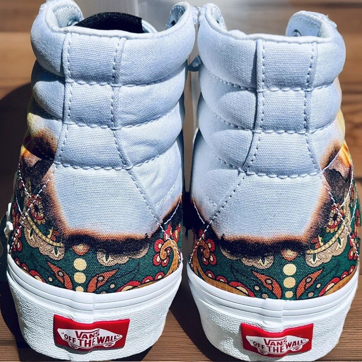 VANS SK8-HI Bolt Big Reveal White Size 9 Mens Canvas Skate VANS SK8-HI Bolt Big Reveal White Size 9 Mens Canvas Skate