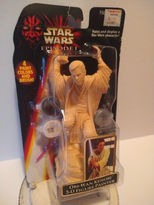 Hasbro - Obi-Wan Kenobi 3-D Figure Painter - 4 Paint Colors and Brush - New