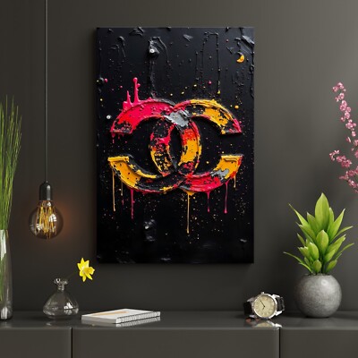   Wandbild, Abstrakte bunte COCO Luxus, Acrylglas, Leinwand oder Poster Kunst