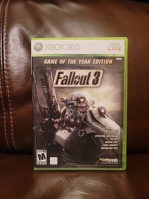 Fallout 3: Game of the Year Edition (Microsoft Xbox 360/One, 2 Disc)