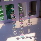 Moon Sun Catcher Diamond Prisms Pendant Dream Catcher Rainbow Chaser Hanging Dro