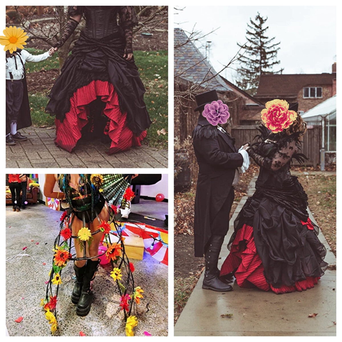 Womens Victorian Crinoline Gothic Front Open Cage High Low Hoop