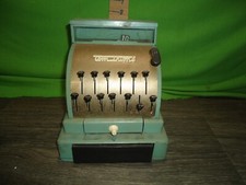 vintage original metal tom thumb toy cash register
