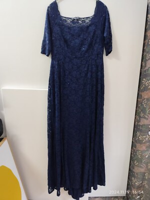 torrid blue sequin dress NWT TORRID $108 Special Occasion NAVY Sequin LACE Illusion Midi SKATER DRESS  10