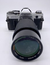 Canon AT-1 35mm Camera With 1:4.0 f 80-200MM Lens FOR PARTS NOT WORKING