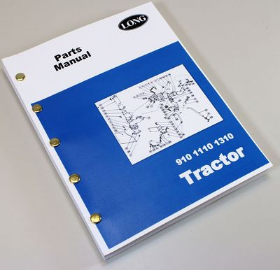 #ad Long 910 1110 1310 Tractor Parts Assembly Manual Catalog Exploded Views Numbers $26.97