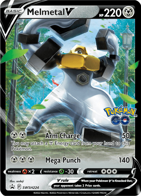 Melmetal V SWSH224 Holographic Black Star Promo Pokemon TCG Near Mint