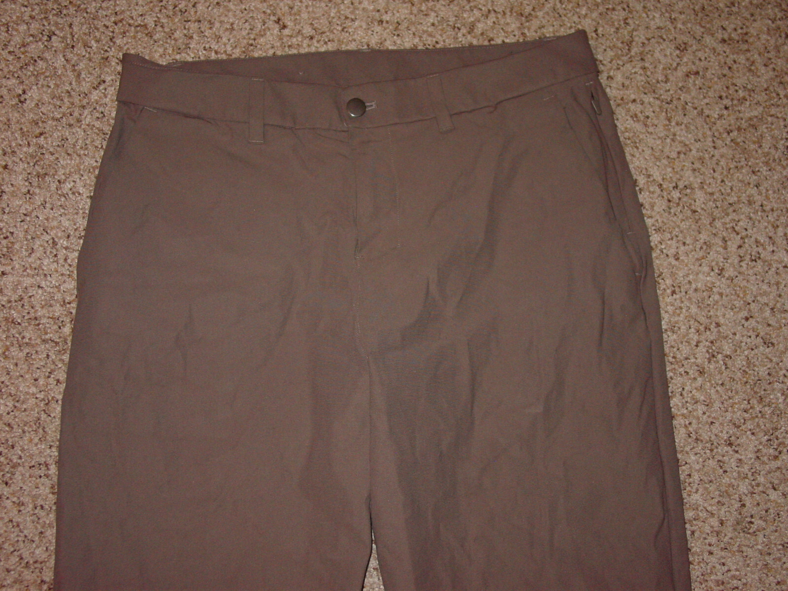 Mens Lululemon Pants Solid Brown Lightweight Stra… - image 2
