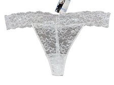 Plus Size 26 White Lace Thong Knickers Panties M S