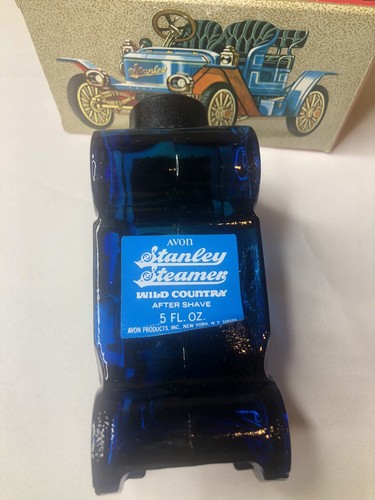 Vintage Avon "Stanley Steamer" NEW Wild Country After Shave FULL w/ Original Box - Picture 3 of 3
