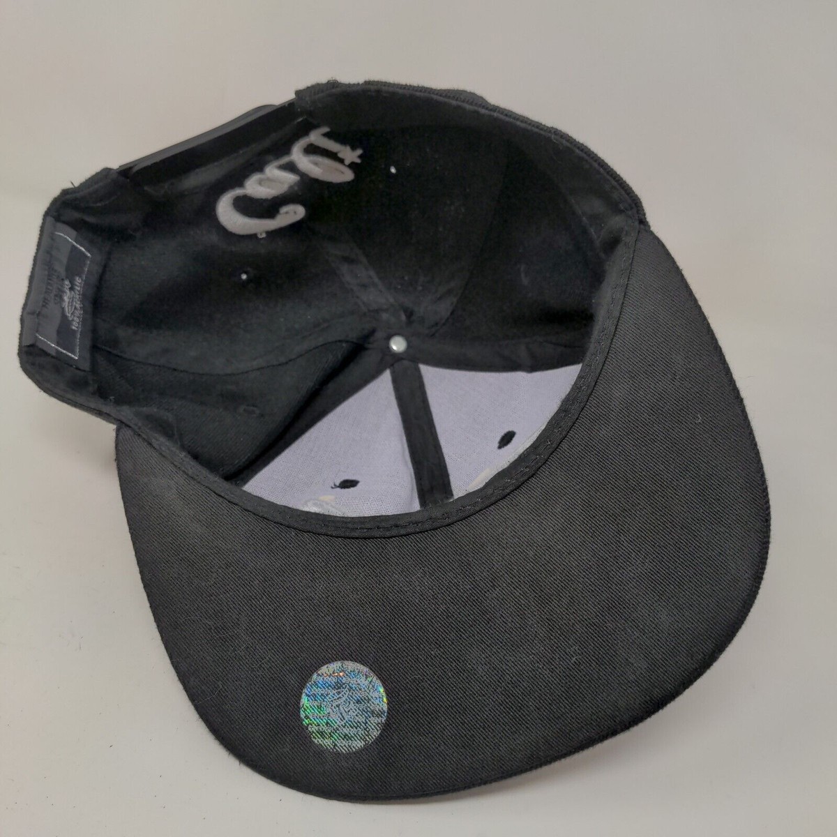 Readings Men's Snapback Flat Bill Hat Black Embroidered California Logo View 6