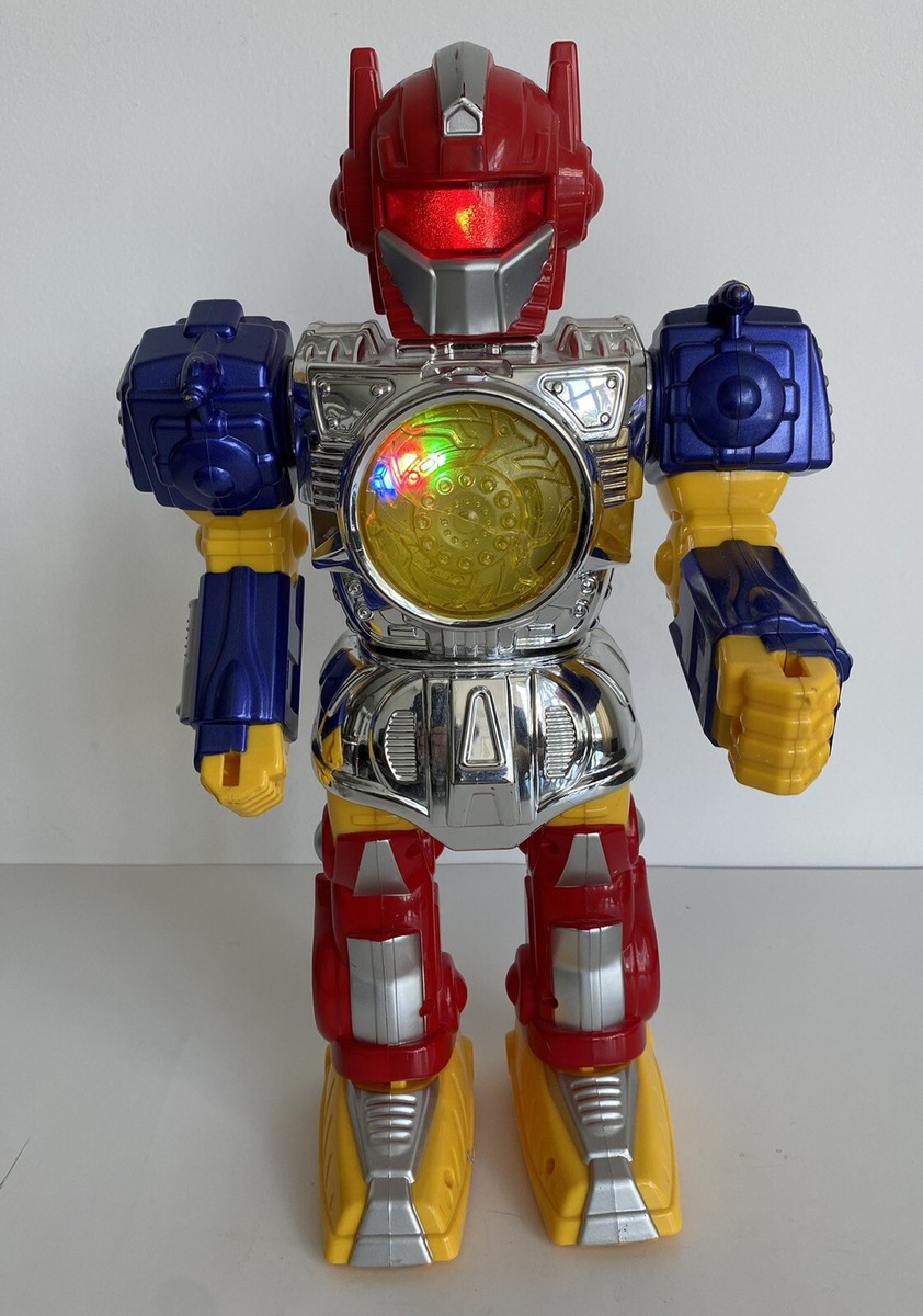 JIA QI Fighting Hot Robot X-5 Robot Toys Sounds Lights Vintage