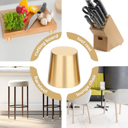 1 Set Premium Messing Schneidebrettfüße rutschfest - Verbessern Sie Ihr Küchenerlebnis - Bild 7 von 7