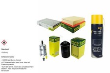 MANN FILTER Paket MANNOL Klimareiniger für VW Golf IV Cabriolet 1E7 2.0