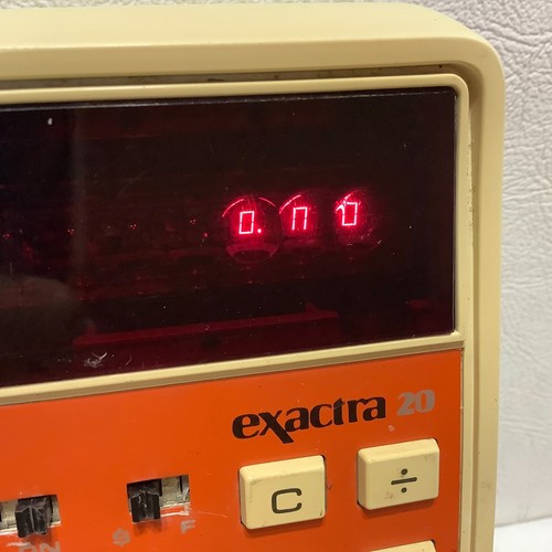 Vintage Texas Instruments Exactra 20 Ex-20 Calculator - Imagen 5 de 11