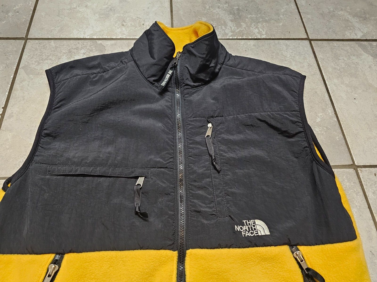 トップス THE NORTH FACE Denali Vest 90s VINTAGE 90' NORTH FACE YELLOW FLEECE DENALI VEST SZ MEN'S