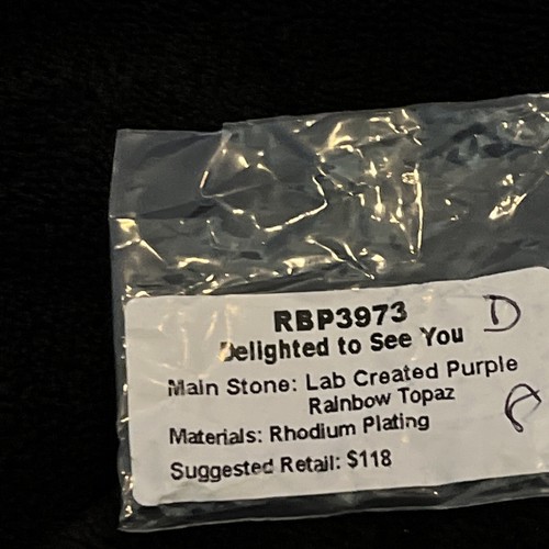 🔥Bomb Party RBP3973 LC Purple Rainbow Topaz Size 8 Delighted to See You)🔥 - Picture 2 of 3