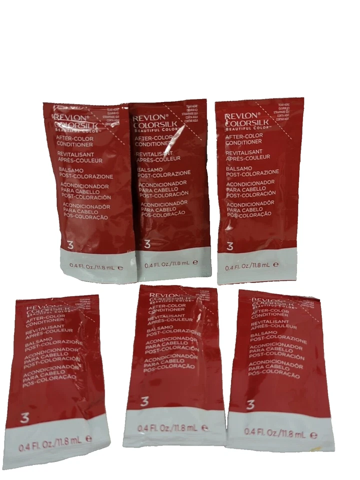 Revlon ColorSilk After Color Conditioner Step 3 Lot of 6 pkgs - Image 2 of 4