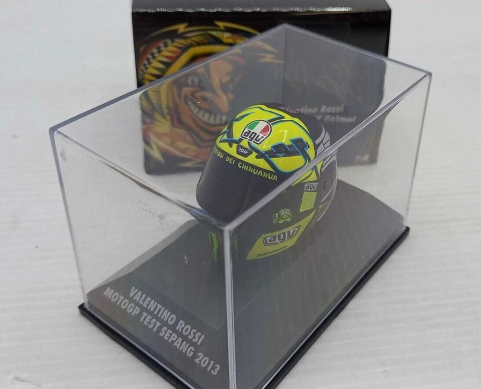 MINICHAMPS 1:8 MODELLINO CASCO VALENTINO ROSSI YAMAHA M1 MOTOGP TEST SEPANG 2013 - Immagine 2 di 4