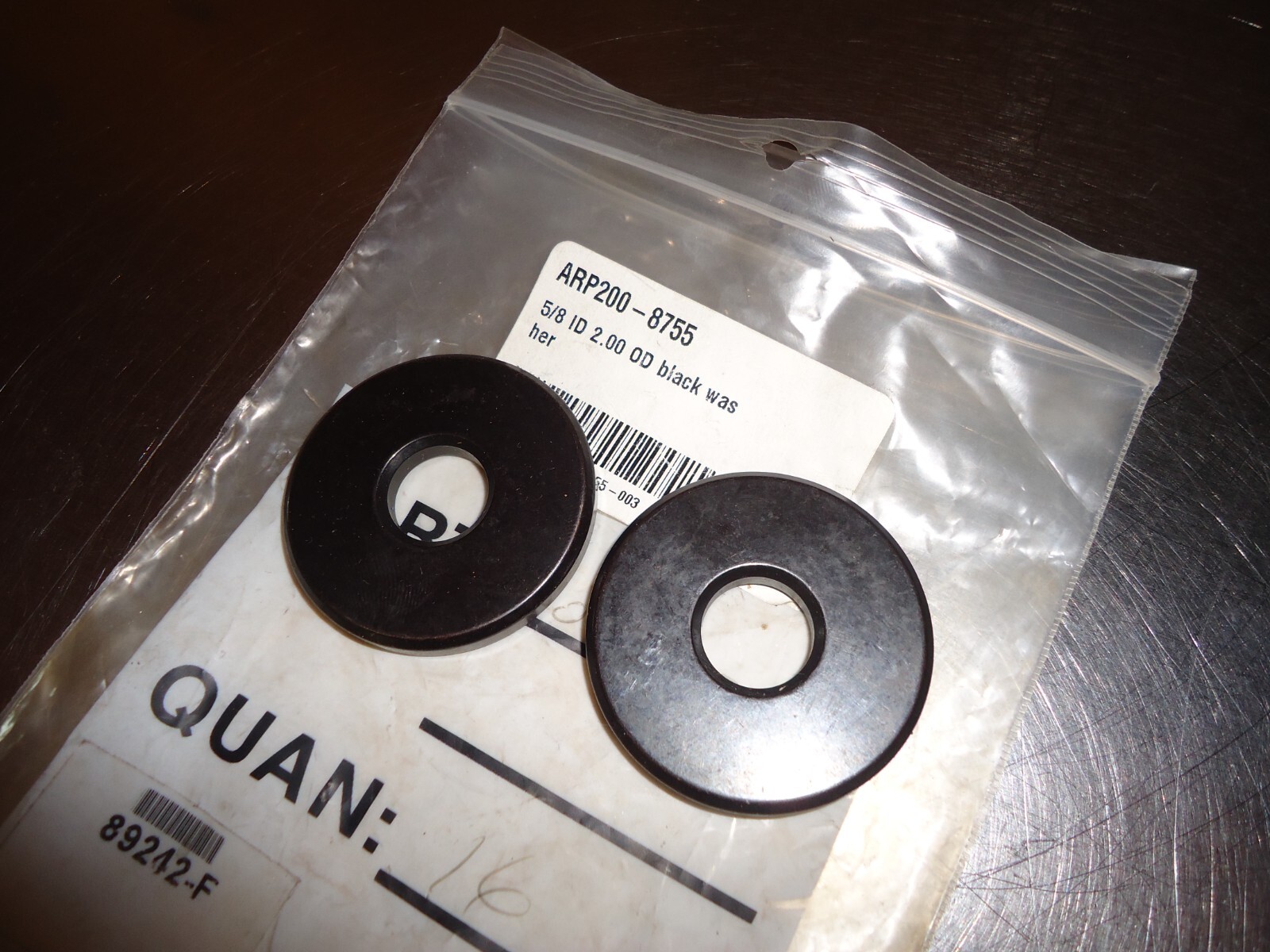 2) ARP Black Oxide Washer 2008755 5/8" I.D. 2.00" O.D. for sale online