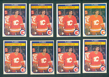 1982-83 O-Pee-Chee #50 Rejean Lemelin 8 Card Lot NM-Mint Goalie Flames
