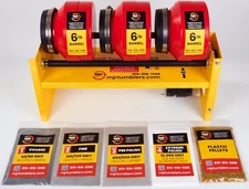 MJR Tumblers Triple 6LB Barrel Rock Tumbler w Grit Kit, Winner Best High End