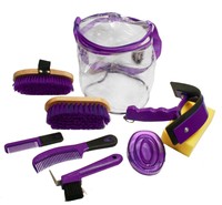 Derby Deluxe 9 Item Horse Grooming Kit Purple on sale Derby Deluxe 9 Item Horse Grooming Kit Purple on sale