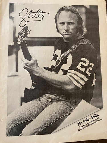 Stephen Stills, ganzseitige Vintage Werbeanzeige