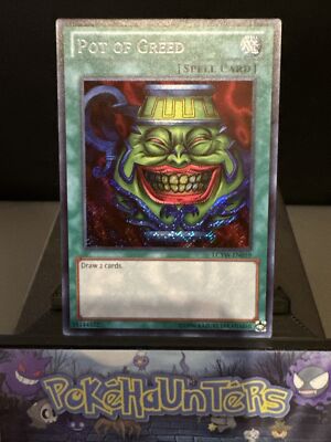 Yu-Gi-Oh! Card POT OF GREED LCYW-EN059 SECRET RARE UNLIMITED Near