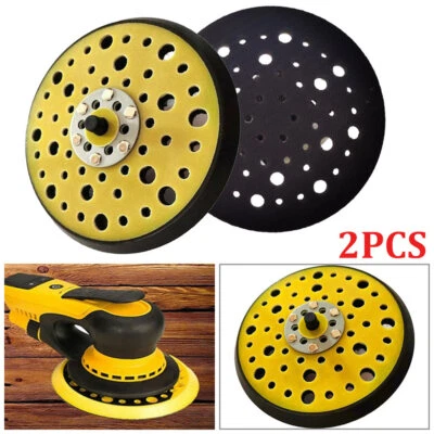 2X 6" 54 Hole Sanding Backing Disc Pad Sander Hook & Loop For Mirka Deros DEROS