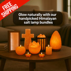 Himalayan Salt Lamp & candle holder QUALITY + DISCOUNT Pink Large & Small Decor
