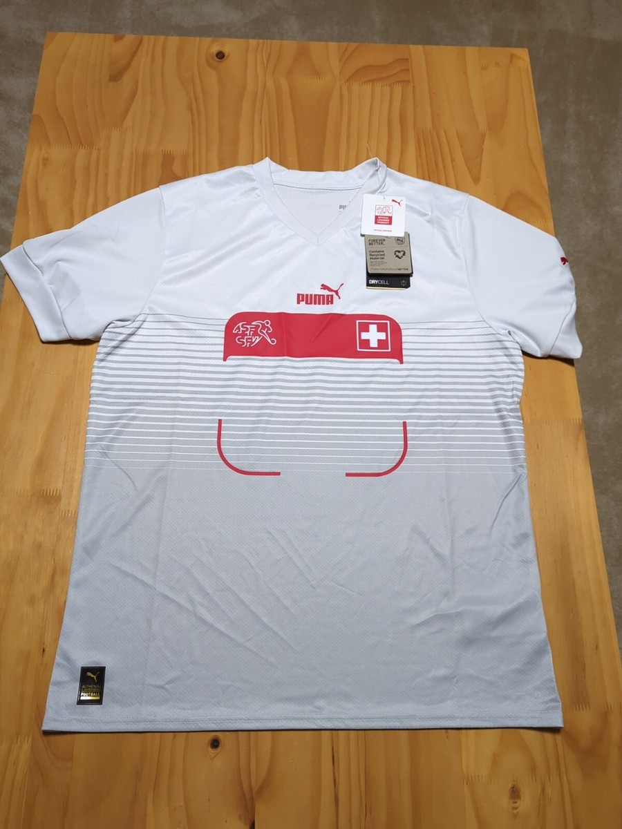 Switzerland Away Jersey Puma World Cup Soccer Size Large NWT
