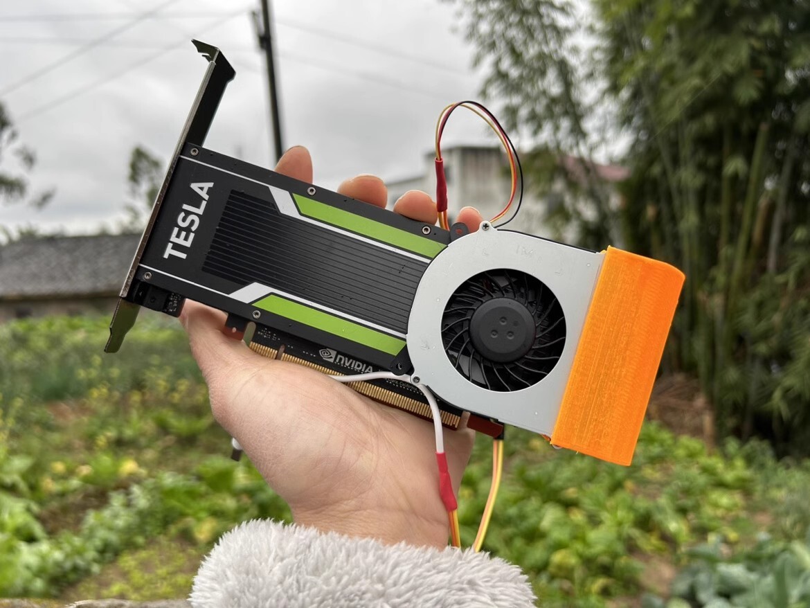 Cooling fan for Nvidia Tesla P4 8GB M4 4GB T4 16GB L4 24GB A2 GPU