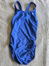 NIKE One Piece Swimsuit Womens 6 / 32 Swim Suit Solid Royal Blue