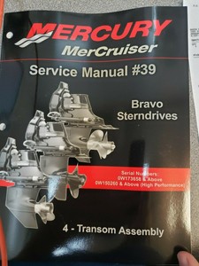 MERCURY SERVICE MANUAL #39 PN# 90-865612040 | eBay