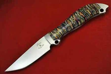 Busse Custom SLUT Meaner .24" Hollow Ground INFI, Full Marble Stone Handle