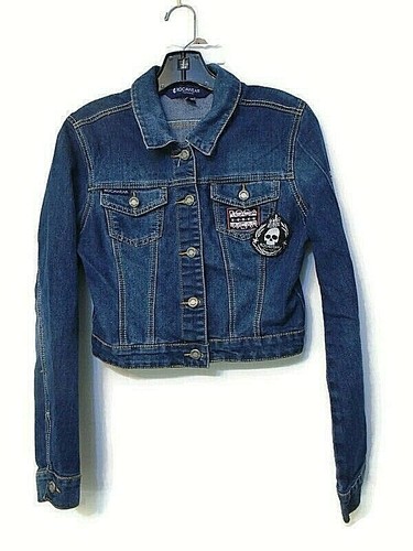 Rocawear Classic teen cropped denim jacket size M Blue - Picture 2 of 6