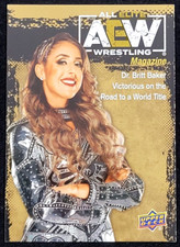 2021 UPPER DECK AEW DR. BRITT BAKER MAGAZINE GOLD PARALLEL