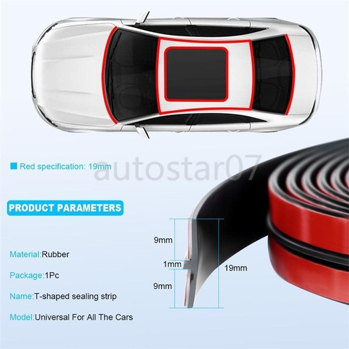 Rubber Seal Strip Car Roof Windshield Trim Edge Molding Protector Guard Weather - Picture 13 of 13