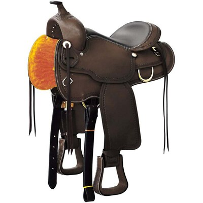 Westernpferdesattel Barrel Racing handbemalt schwarz Intarsien Showleder