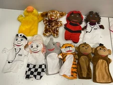 Lot of 10 Rhode Island Novelty & Melissa & Doug Hand Puppets