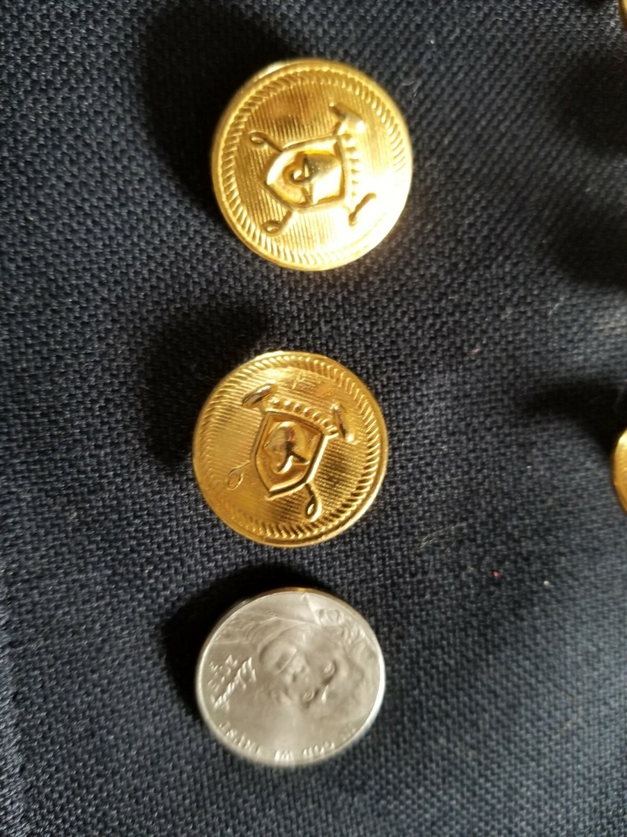 Ralph Lauren POLO Metal lot Of 10 15mm & 20mm Gold Blazer