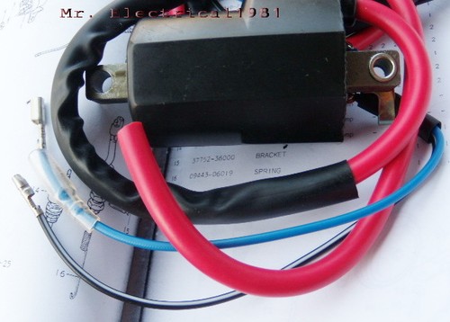 FOR Suzuki TC185 L/M/A/B '74-'77 K125 Ignition Coil 12V. Brand New - 第 2/6 張圖片