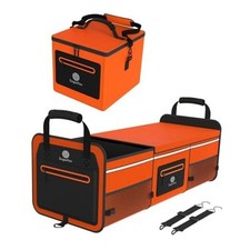 Organizzatore Bagagliaio, Organizzatore Auto, Pieghevole per SUV, Auto, Include X-Large Arancione
